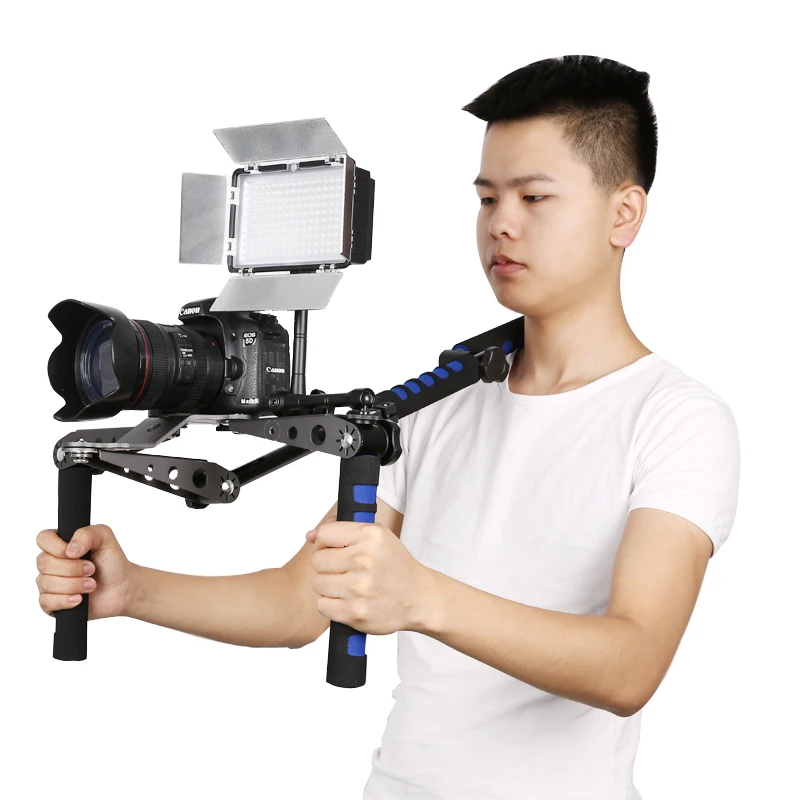 Двойной Ручной Стабилизатор для камеры SONY Canon Nikon Panasonic Pentax|Стедикамы и системы
