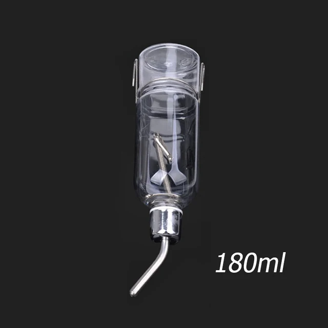 1PC Water Feeder Bottle Hanging Drinking Fountain For Pet Small Animal Rabbits Hanging Water Bowl 180ML/350ML Clear