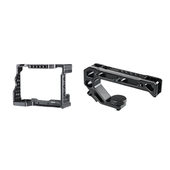 

UURig Camera Cage for Sony A7III Quick Release Plate for Sony A7Iii A7R3 A7M3 & UURig R008 Camera Cold Shoe Handle Grip