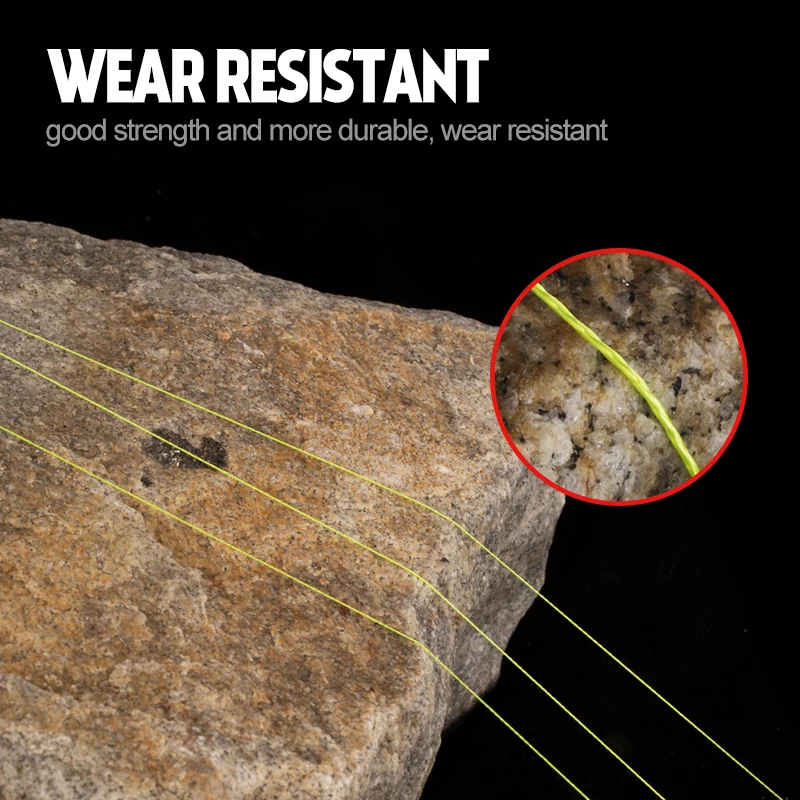 Hunthous braided line 8 strands cores pe fishing line multifilament wicker fishing cord string 300m 500m 1000m for bass