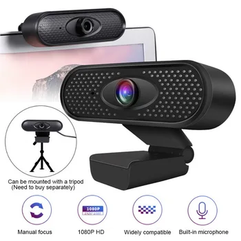 

Full HD 1080P Webcam USB PC Computer Camera With Microphone Driver-free Video Webcam For Online Teaching Live Broadcast