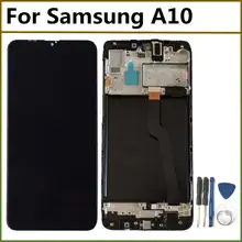 ЖК-дисплей для samsung Galaxy A10 A105 A105F SM-A105F lcd кодирующий преобразователь сенсорного экрана в сборе с рамкой для samsung A10