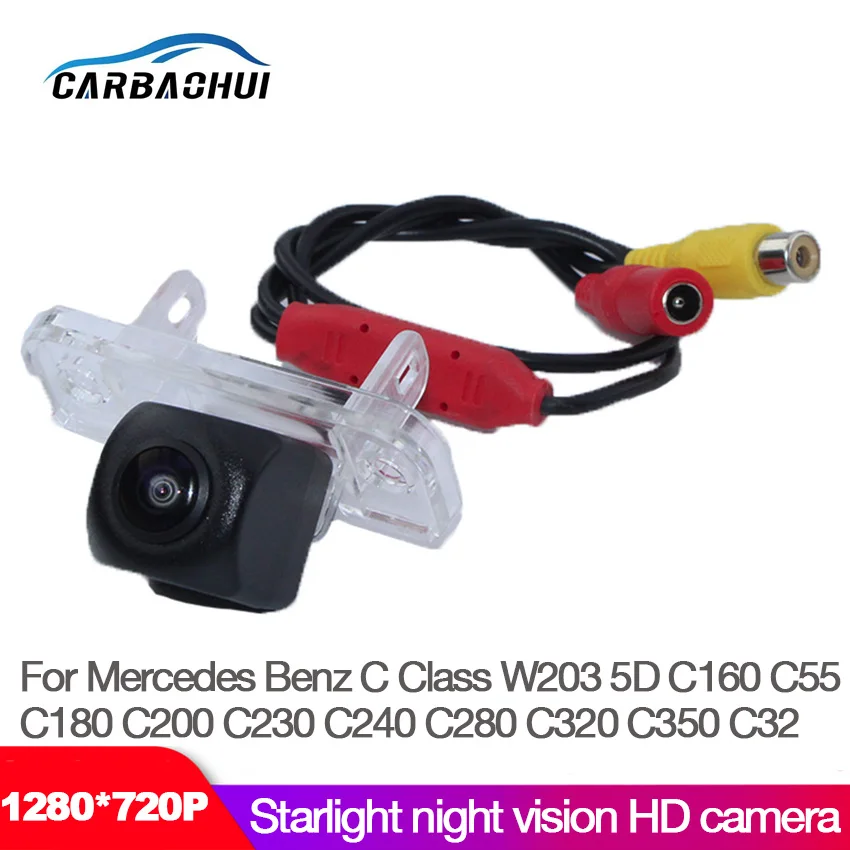 

Car Rear View Camera For Mercedes Benz C Class W203 5D C160 C180 C200 C230 C240 C280 C320 C350 C32 C55 Fish Eyes Night Vision hd