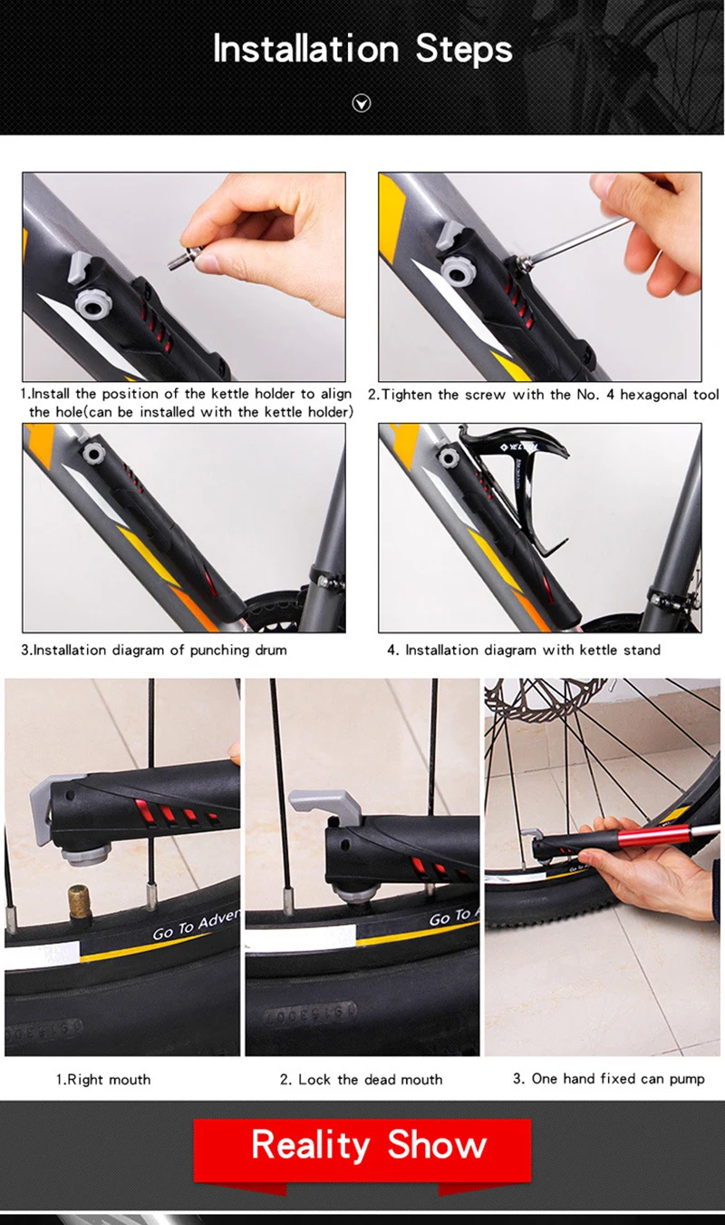 Высокое давление велосипедный насос мини-воздушный насос велосипедный воздушный компрессор с держателем Schrader Presta клапан аксессуары для велосипеда