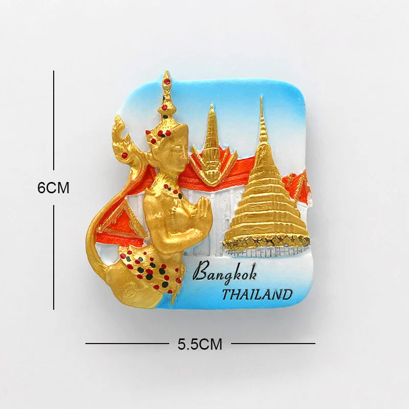 Pattaya Thailand 3D frigorifero magnete Travel souvenir Collection, casa e cucina decorazione Thailandia frigorifero magnetico sticker