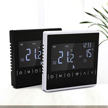 Beok Wireless Thermostat Touch Screen Programmable Temperature Controller for Room Heating with Gas Boiler and Actuator