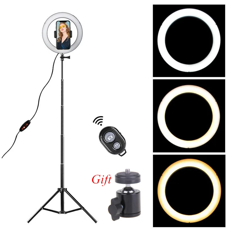 Trepied De Lumiere Annulaire Led 8 6 Pouces Pour Appareil Photo Support Pour Telephone Pour Youtube Tiktok Photographie Video Kit De Lampe De Studio Photo Aliexpress