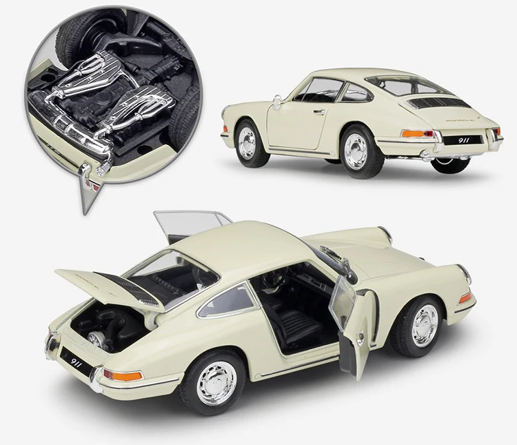 WELLY литая под давлением машина 1:24 Масштаб 1964 Porsche 911 Высокая имитационная модель автомобиля игрушка металлический сплав игрушка автомобиль для детей Коллекция подарков