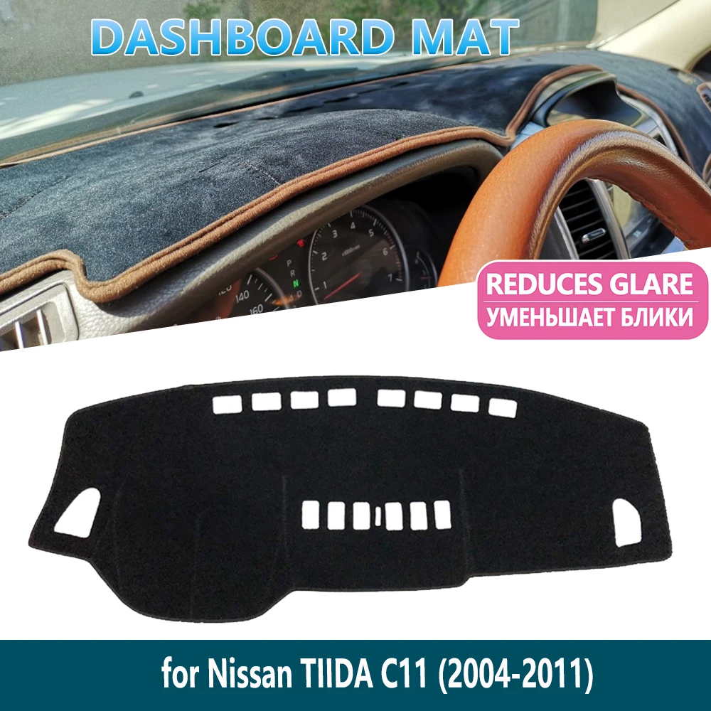 Коврик для приборной панели Nissan Tiida C11 2004 ~ 2011 Latio Versa Trazo седан накладка Внутренний