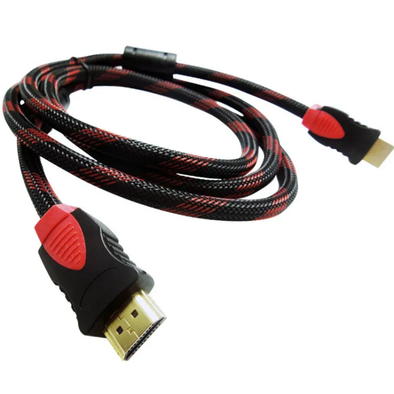1080P HDMI кабель позолоченный Высокоскоростной соединительный кабель м 2 м 3 м 5 м 10 м Высокое качество красный и черный HDMI кабель
