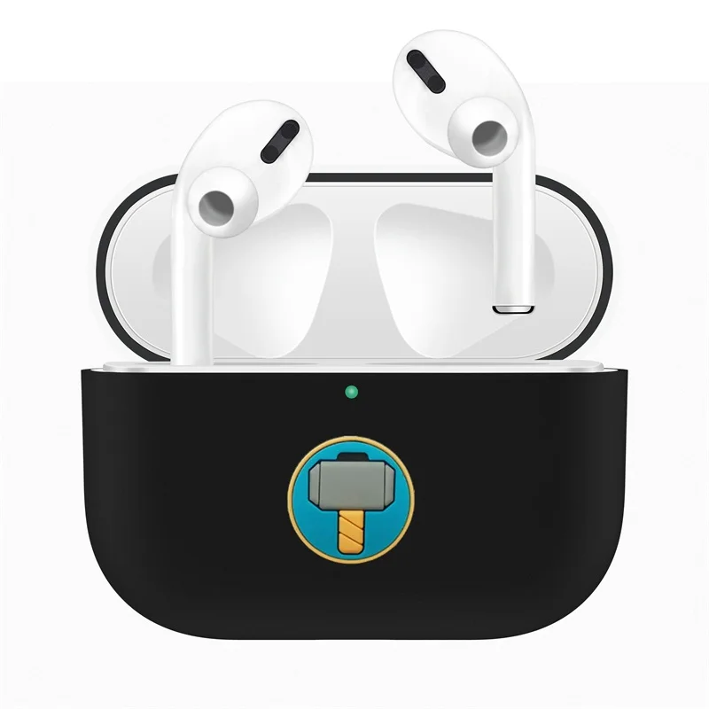 Для Apple AirPods Pro Чехол для замены ТПУ милый защитный чехол для AirPods 3 беспроводной Bluetooth наушники протектор рукав - Color: Black 17