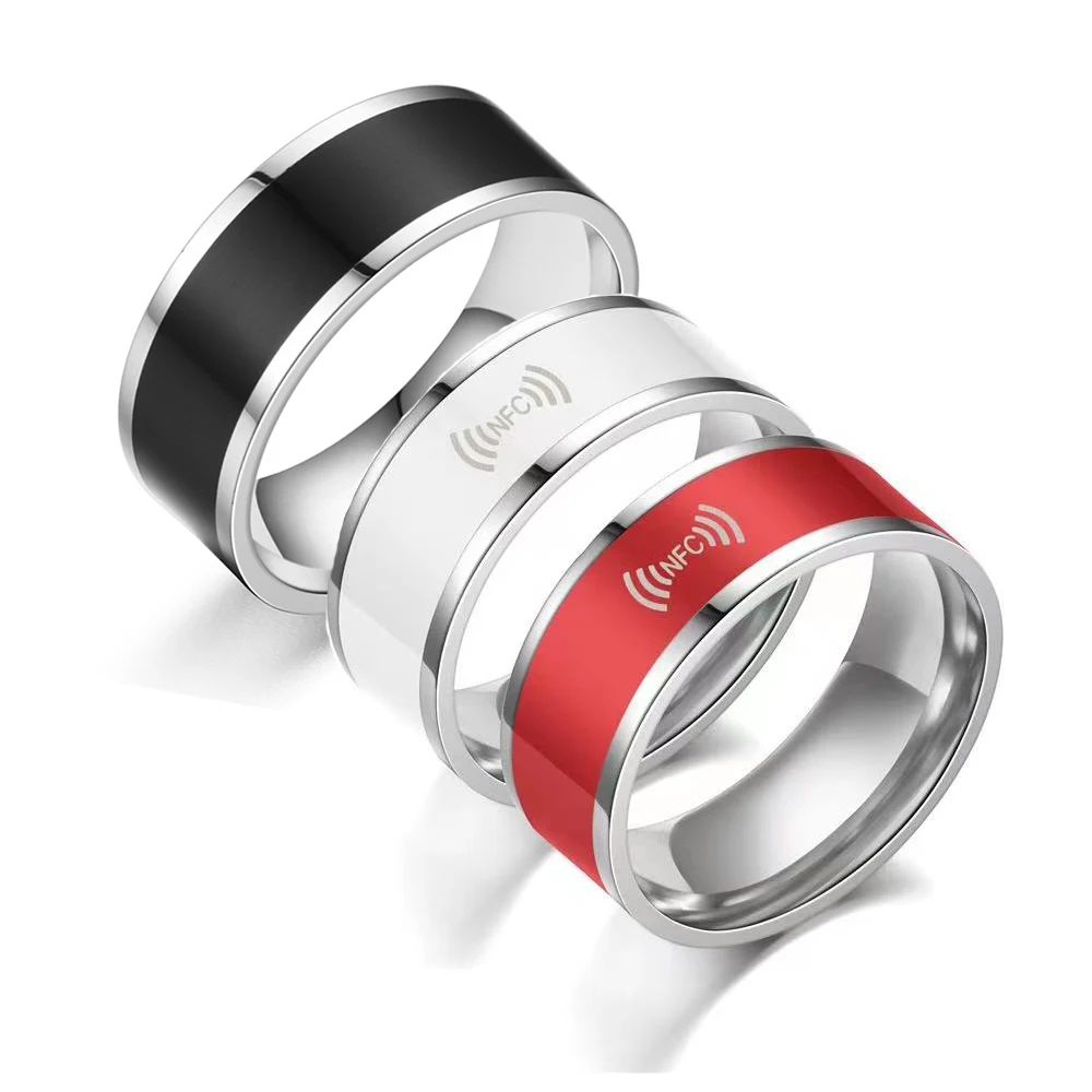 2021 Fashion Men's Nfc Ring Multifunctional Waterproof Smart Wearing Android and Ios Jewelry Mobile Phone Device Women's | Украшения