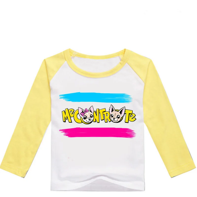 2-13Y ME CONTRO TE T-shirt Kids Fashion Cartoon Pattern Girl Long Sleeve Tops Children Teenagers Boys Clothes Novatx O-neck - Цвет: yellow 2