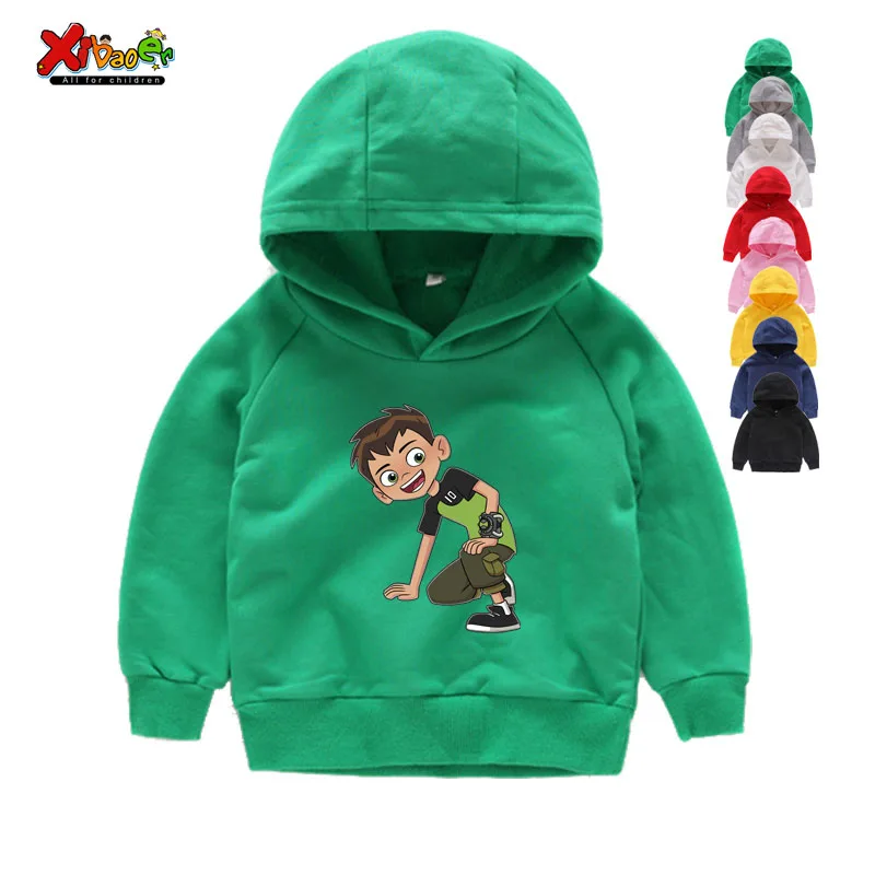 Лидер продаж; модные детские толстовки с капюшоном Omnitrix Ben 10; Одежда для мальчиков; толстовки и свитера для малышей; От 2 до 8 лет с рисунком аниме для мальчиков и девочек - Цвет: Kids Hoodies