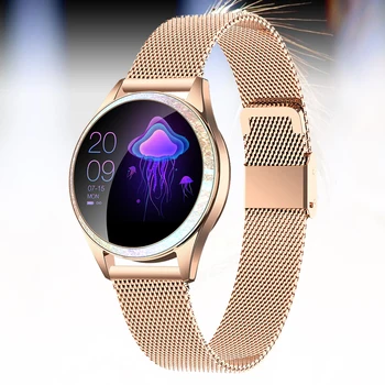 

Upgraded Bluetooth Smart Watch Women Full Screen Diamond Alloy Smartwatch Heart Watch Women Bracelet Watch VS KW20 Smartwatch