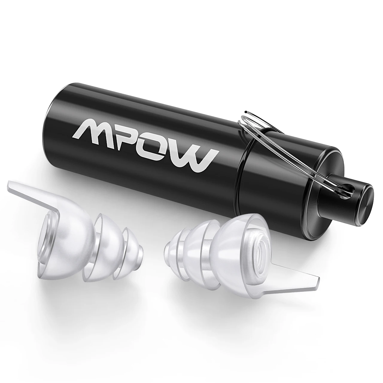 Mpow hp096 2pairs high fidelity earplugs snr 28db/ nrr 24db noise reduction music concert ear plugs with carry case for festival