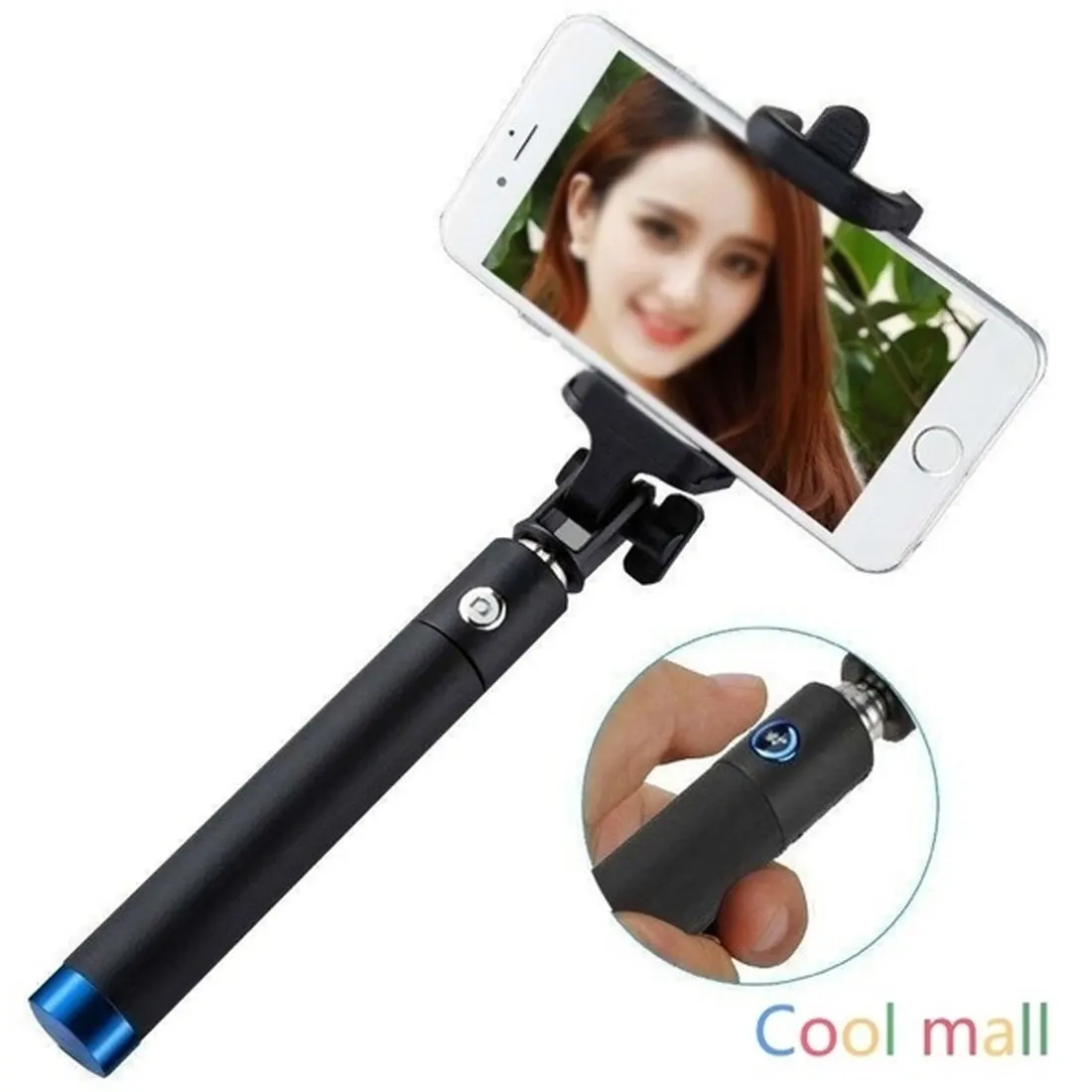 Проводной selfie Stick с Bluetooth Контролируемая ручным моноподом выдвижной складной Автоспуск для наружных осветительных приборов мини мобильный телефон selfie селфи-палка штатив-Трипод