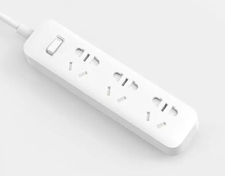 Белый Xiaomi умная розетка разъем с 3 портами(стандарт быстрой зарядки 2.1A 6 Порты Мощность полосы Зарядное устройство для смартфона Mijia Мощность адаптер - Цвет: Белый