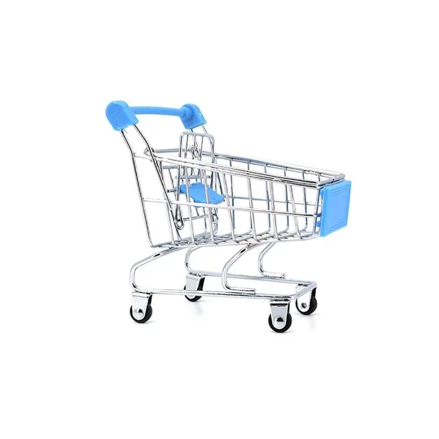 1Pcs Мини-тележка из супермаркета для попугая, тележка для покупок, настольный держатель для игрушек - Цвет: 1Pcs