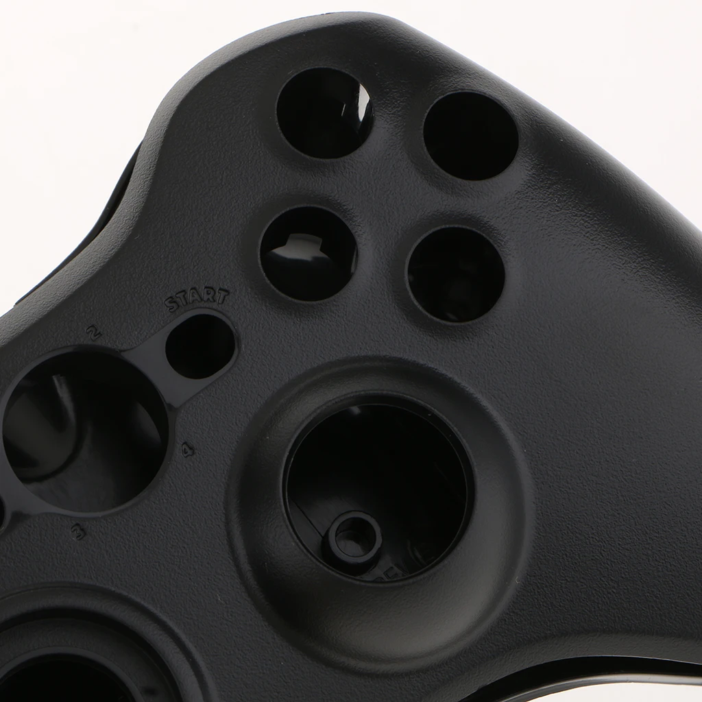 2Pcs Full Case Shell Kit for Microsoft Xbox 360 Controller Button Set Replacement Part Black