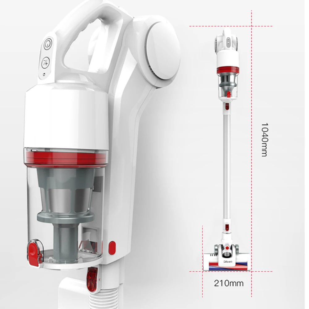 Dibea DW200 ручной беспроводной пылесос портативный беспроводной сильный всасывающий аспиратор домашний ковер циклонный пылесборник