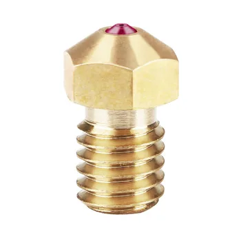 

Solid Easy Install Durable 1.75mm Ruby Nozzle Practical High Temperature Gold Tool V6 3D Printer Brass Accessories Replacement