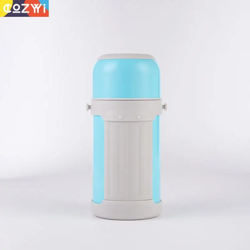 Large Capacity Stainless Steel Thermos Outdoor Folding Handle Portable Insulation Vacuum Cup Coffee Tea Milk Water Flask