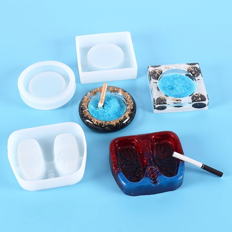 Silicone Ashtray Mold Resin Jewelery Making Mould Casting Epoxy DIY Craft  Tool