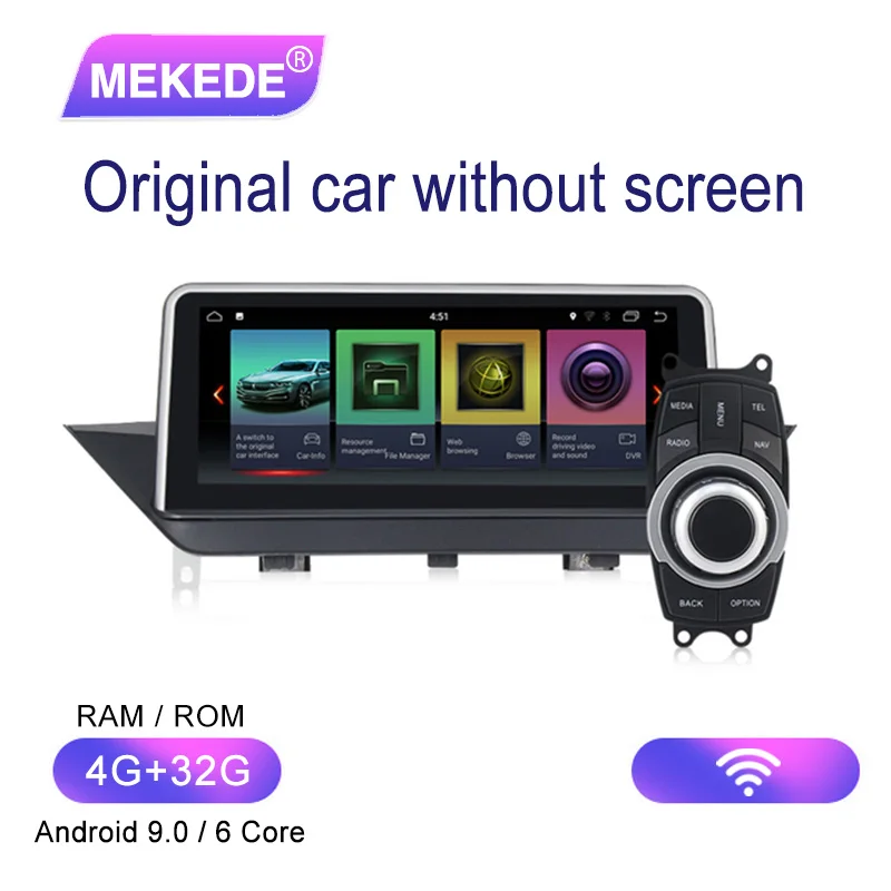 MEKEDE Qualcomm 8 core Android 9,0 4G lte автомобильный dvd-плеер мультимедийный плеер для BMW X1 E84 2009- 4G ram 64G rom wifi BT GPS - Цвет: without screen