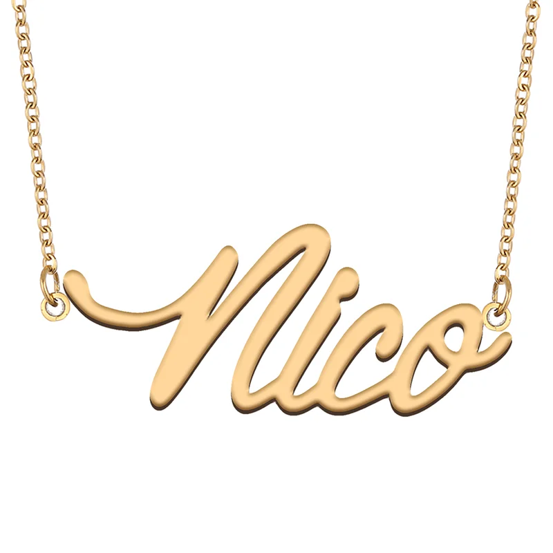 

Necklace with Name Nico for His Her Family Member Best Friend Birthday Gifts on Christmas Mother Day Valentine's Day