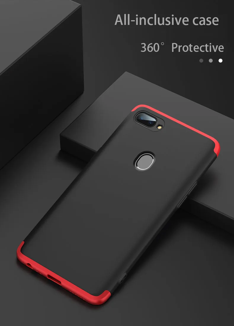 Oppo Realme XT X2 Real Me 1 2 3 5 Pro Чехол на 360 градусов полностью защищенный матовый жесткий чехол для телефона Realme U1 C1 C2 K3 K5