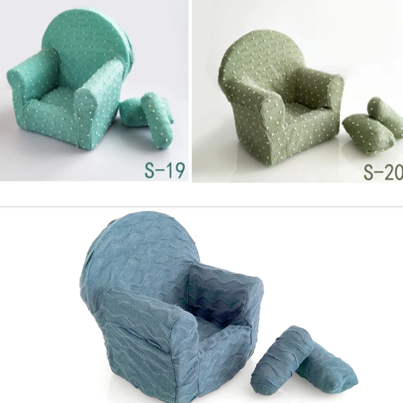  Newborn Photography Props for Baby Posing Mini Sofa Poser Soft Silica Gel Sofa Cover Fotografia Accessories Photo Props