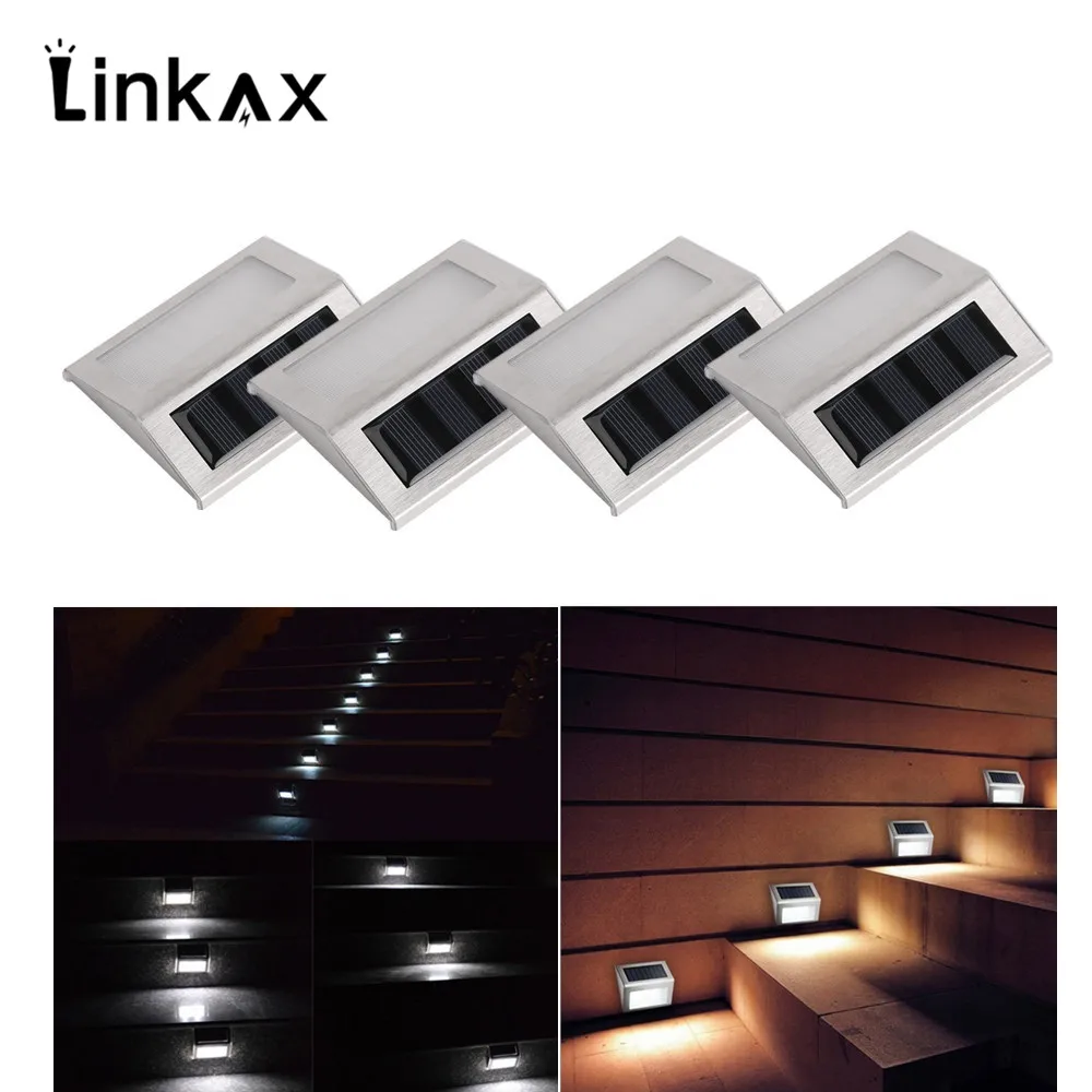 

1/4 PCS 3 LED Solar Lights Outdoor Waterproof Light-Sensor Night Light Wall Lamp For Garden Yard Street Pathway Stairs Lighting