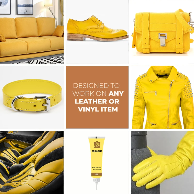 Leather Repair Gel 20ML Leather Scratch Repair Paste Sofa Auto Seat Complementary Repair Cream Kit Colorful Refurbishing Scratch Cracks Paint Care