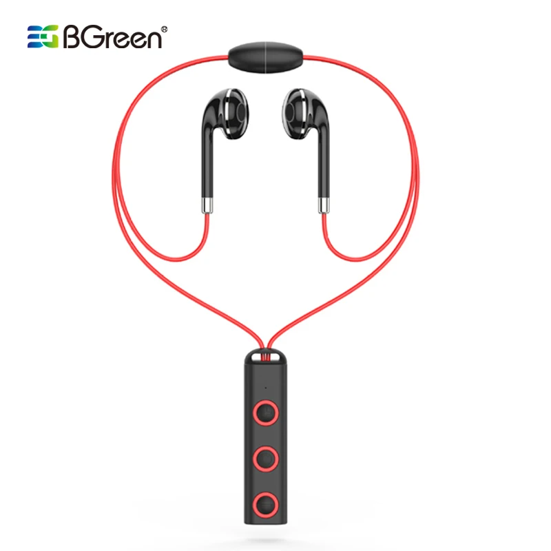 Bluetooth наушники BGreen с микрофоном и индикатором уровня заряда|Наушники гарнитуры| |