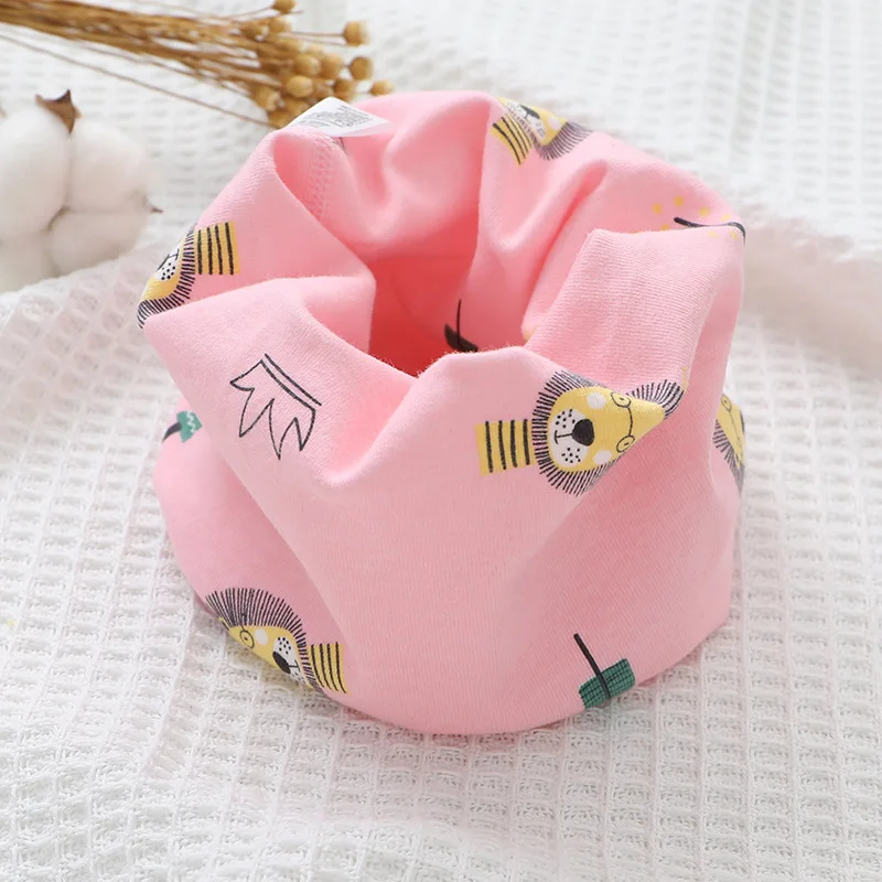 New Autumn Winter Children's Cotton Scarf Cartoon Kids Mufflers Outdoor Windproof Baby Warm Scarf Boys Collar Girls Neckerchief