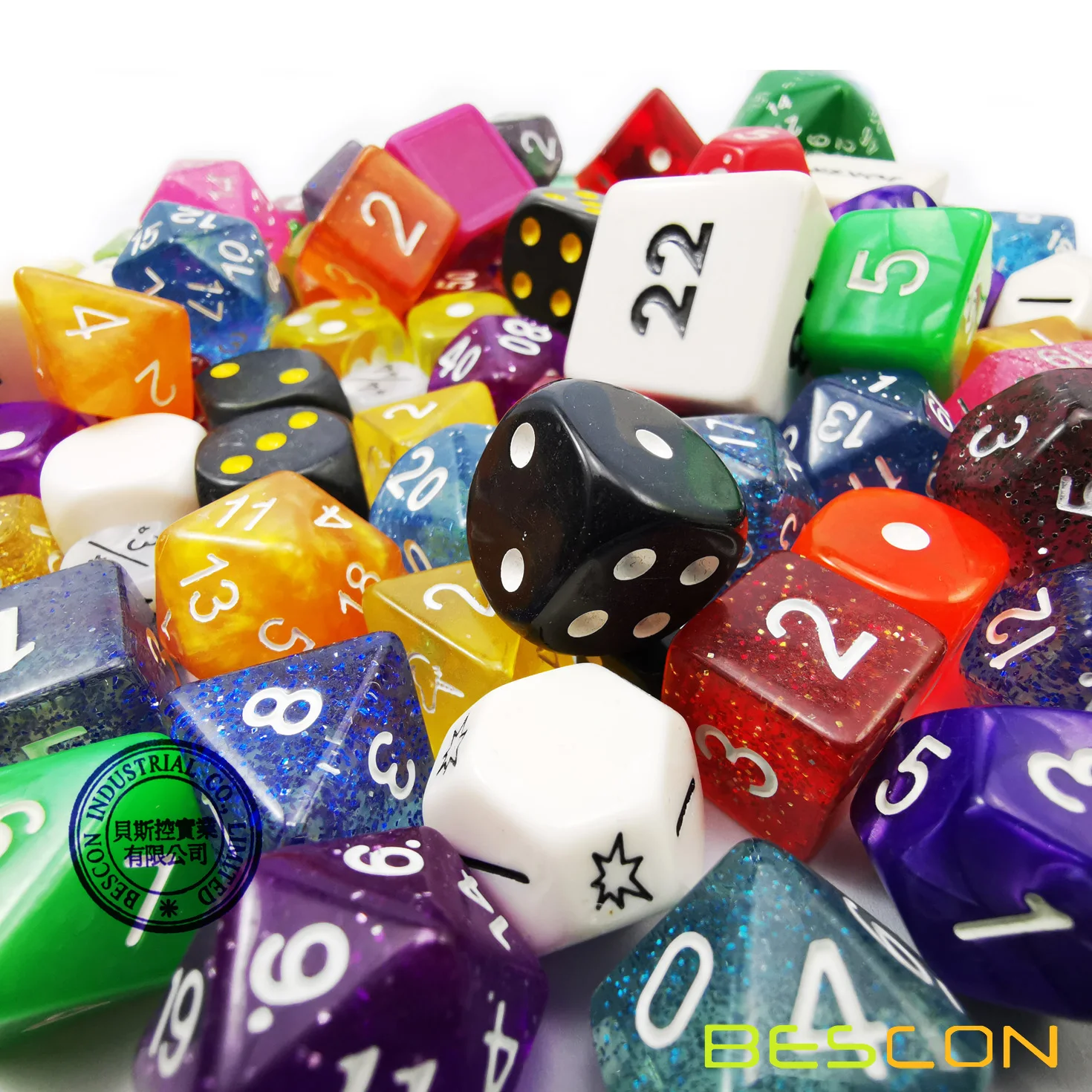 Bescon Big Better Rejects Dice Pack 100+, Second Dice Set 100pcs 6