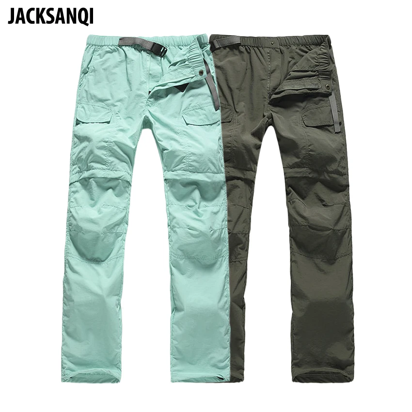 

JACKSANQI Women's Removable Breathable Quick Dry Outdoor Hiking Pants Trekking Sports Trousers Army Summer Camping Shorts RA277