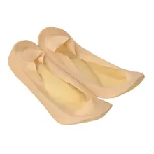 Женские носки-лодочки, модные удобные носки с подложкой из шелка, массажные невидимые носки, нескользящие носки