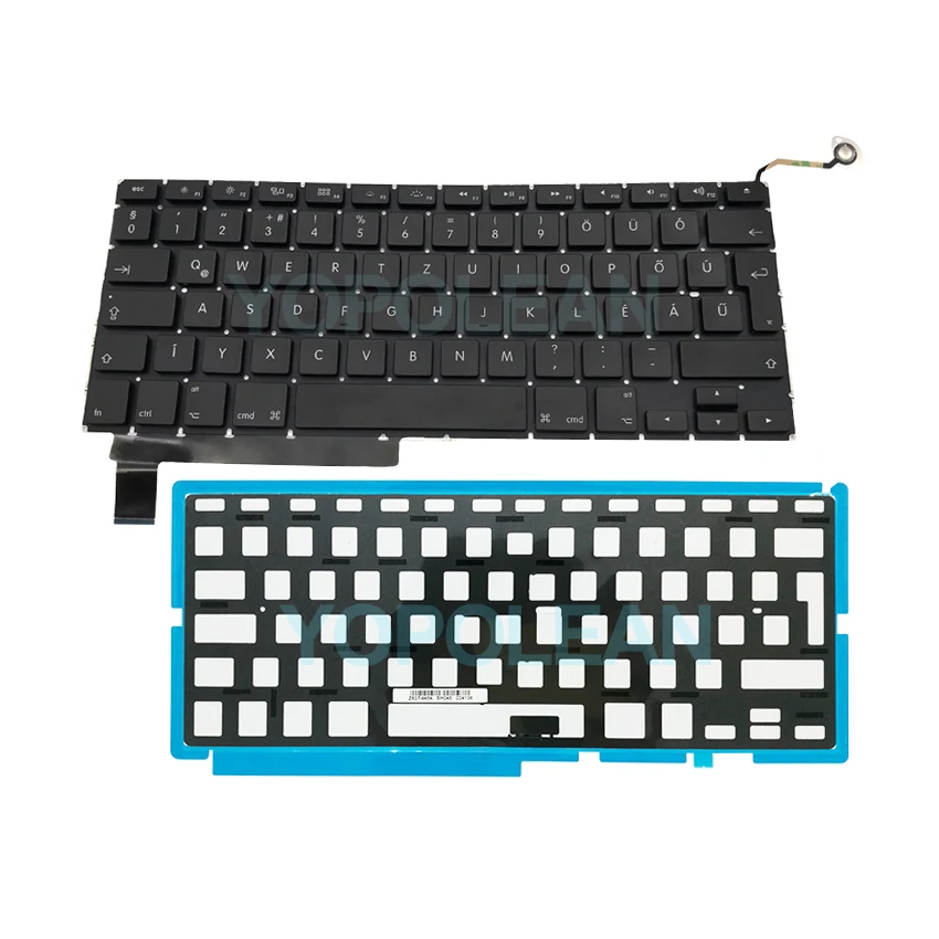 Венгрия Венгерская клавиатура+ Подсветка для MacBook Pro, моноблок 1" A1286 2009 2010 2011 2012 лет