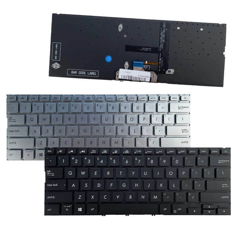 Teclado para Notebook Reiluminado Eua Asus Zenbook 14 Ux433 Ux433f Ux433fa Ux433fn Ux433fl Ux434 U4300f Inglês