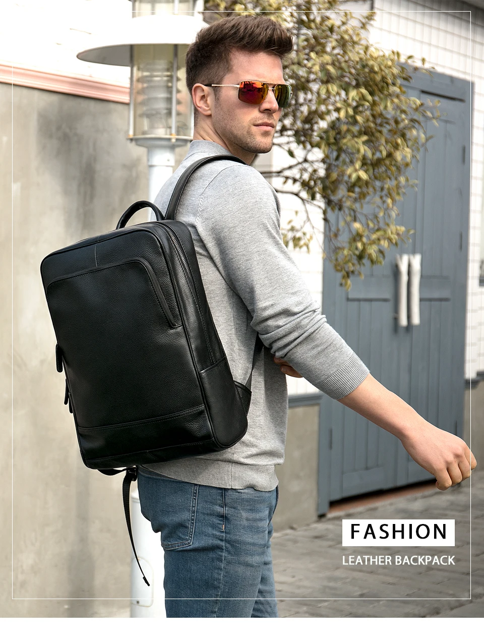 Бренд SHENGDILU 2019 мужской рюкзак из натуральной кожи мужской повседневный рюкзак мужской ноутбук школьная сумка в стиле кэжуал Рюкзаки