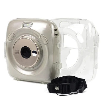 

For SQUARE SQ20 Camera Case With Strap Cover Body Protective Crystal Transparent Shell Scratch Resistant Casual Carrying
