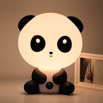 

Creative Animal Model Night Lamp Panda Lamp Warm Plug In Night Lamp Valentine's Day Gift Bedroom Bedside Lamp