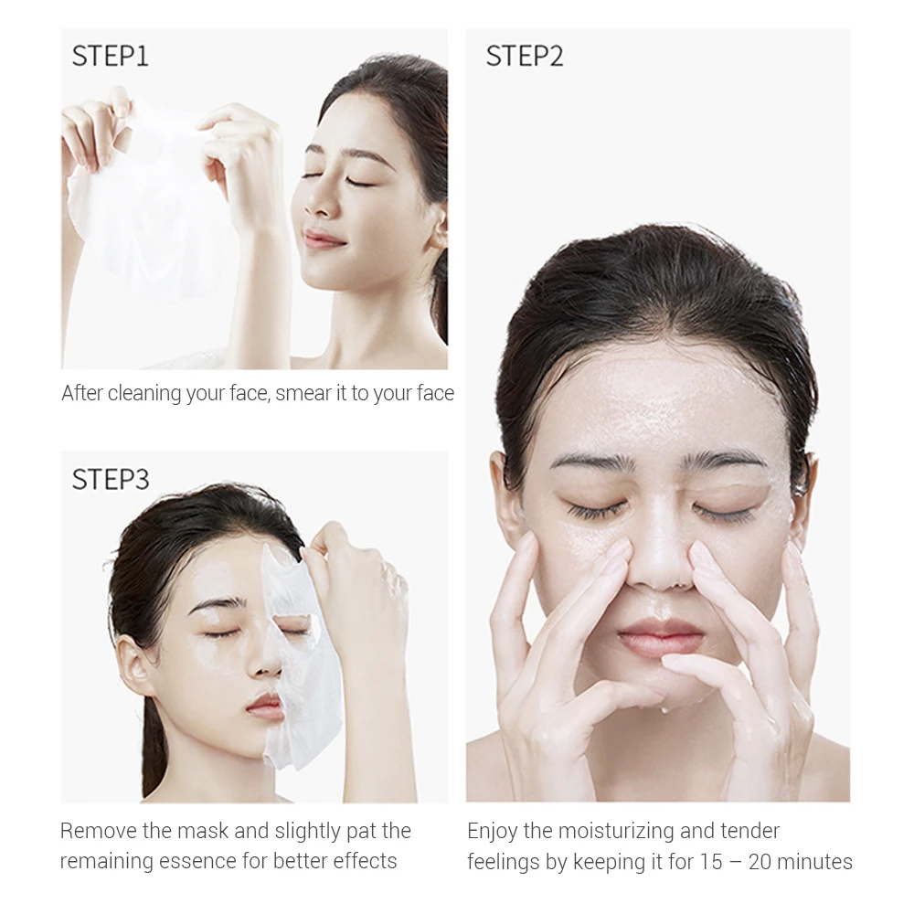 LANBENA Face Mask Fruit Face Mask Deep hydration Advanced Formula Whitening Moisturizing Water Locking Plant Extract 5