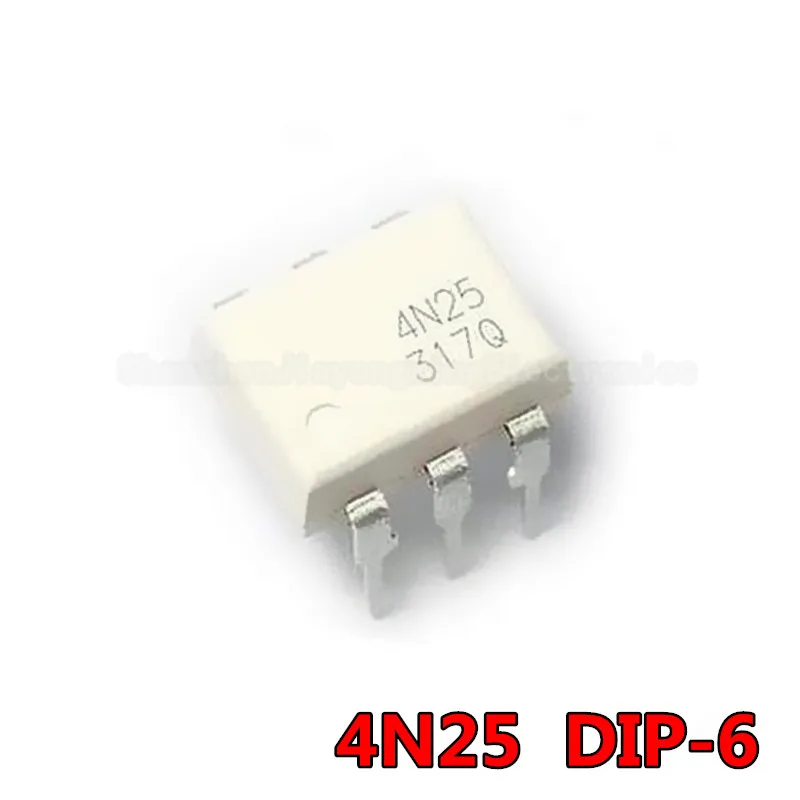 10PCS 4N25 DIP6 DIP Photoelectric Coupler Optocoupler DIP-6 New | Электронные компоненты и принадлежности