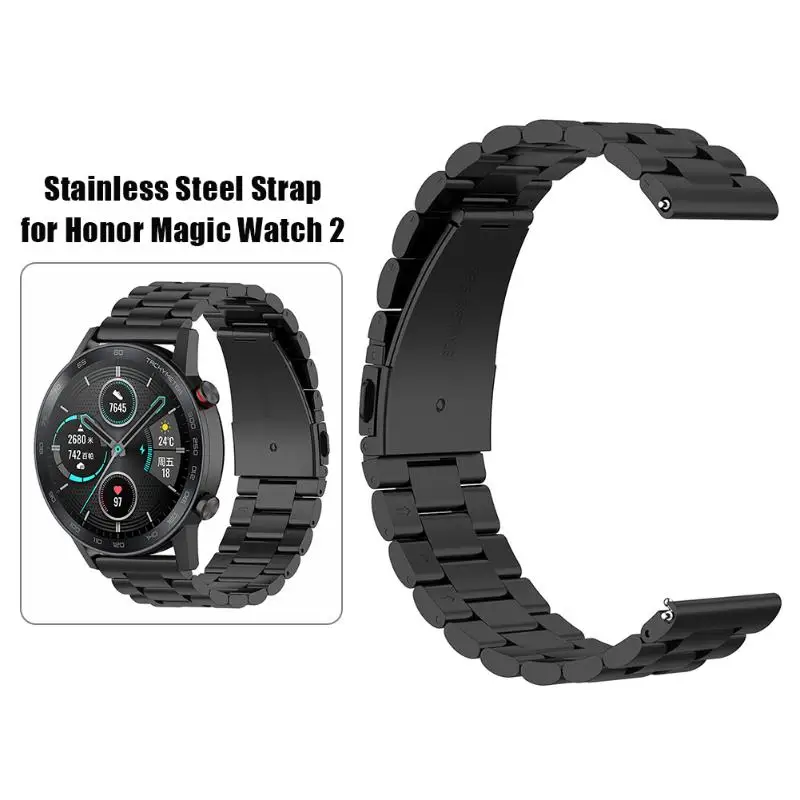 22 мм Универсальный ремешок для часов из нержавеющей стали для huawei Honor Magic Watch 2