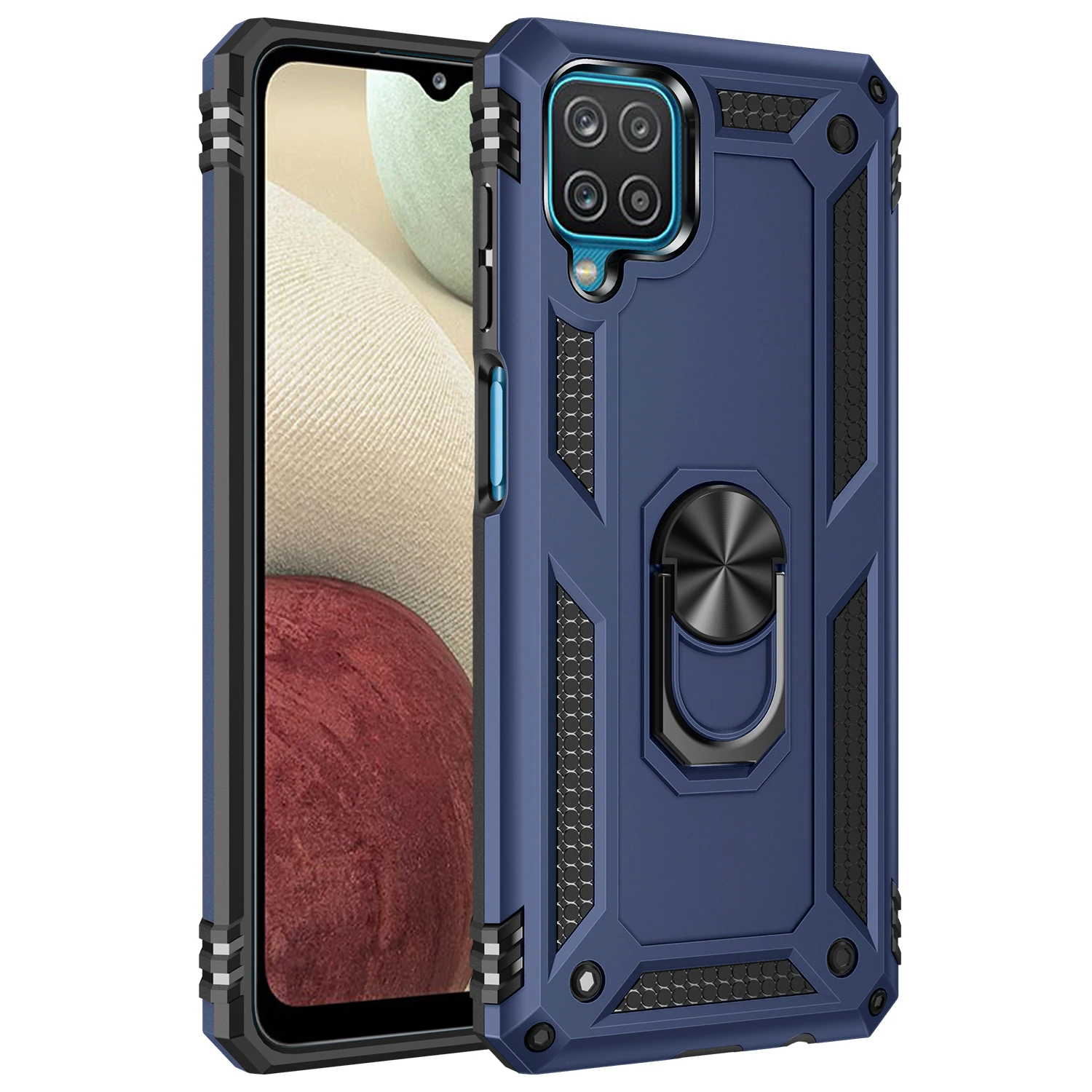 Ultimate Military-Grade Shockproof Phone Case with Magnetic Ring & Metal Back Cover