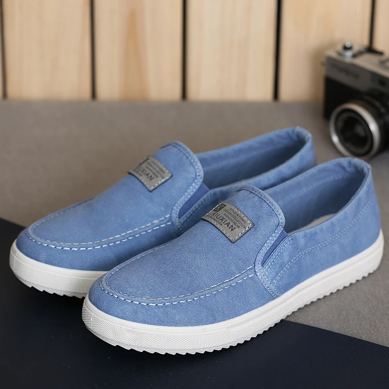 Baratos Oferta zapatos de lona para hombre primavera otoño Slip ON estilo Retro transpirable moda 1251 1275 zapatos casuales para estudiantes