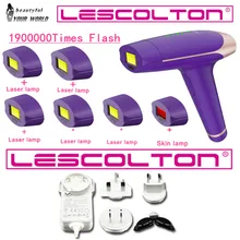 Lescolton для домашнего использования 1900000 импульсов IPL лазерная эпиляция машина постоянный Фотоэпилятор лазерный эпилятор электрический эпилятор